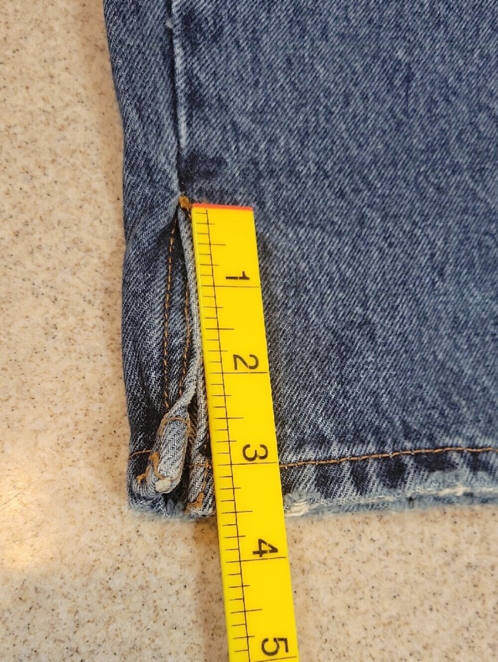 KBB by Kahlana High Rise Straight-Leg Two Tone Denim Cotton Jeans Size 14 NWT - Picture 10 of 13